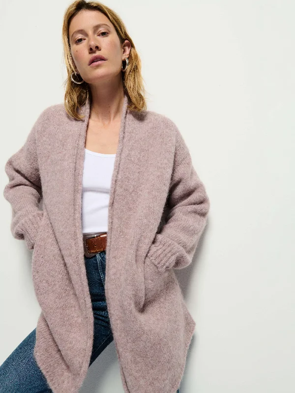 Alyiah Cardigan Spandex Blend Rayon Blend Denim Blend