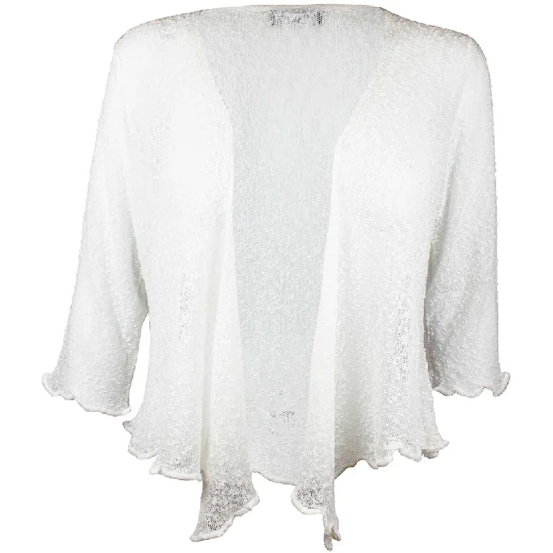 Papa Fashions Women's Mesh Cardigan Fitted Loose Oversized