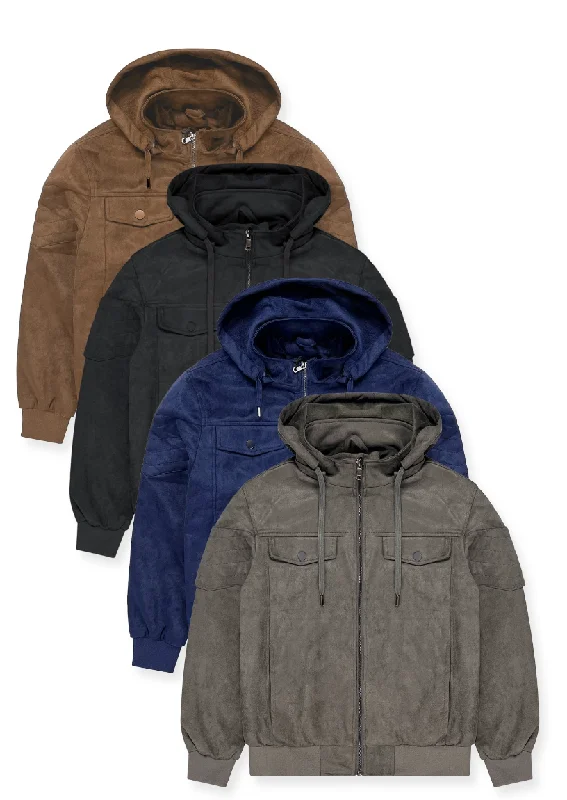 Adult Ultra Suede Jacket (15/Case) Hoodie Zip-Up Jacket Button-Up Jacket