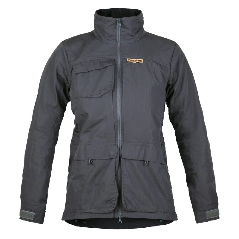 Paramo Womens Alonra Traveller Jacket Dark Grey Collared Jacket Crew Neck Jacket Turtle Neck Jacket