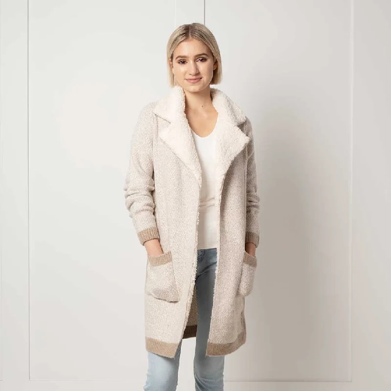 Motion Athleisure Women's Sweater Cardigan Mesh Blend Leather Blend Suede Blend