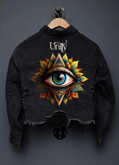 Unity Eye Crop Jacket Wool Jacket Cashmere Jacket Tweed Jacket