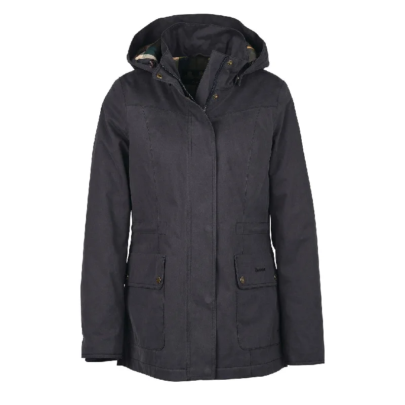 Barbour Womens Buttercup Waterproof Jacket Dark Navy / Classic Fitted Jacket Loose Jacket Oversized Jacket