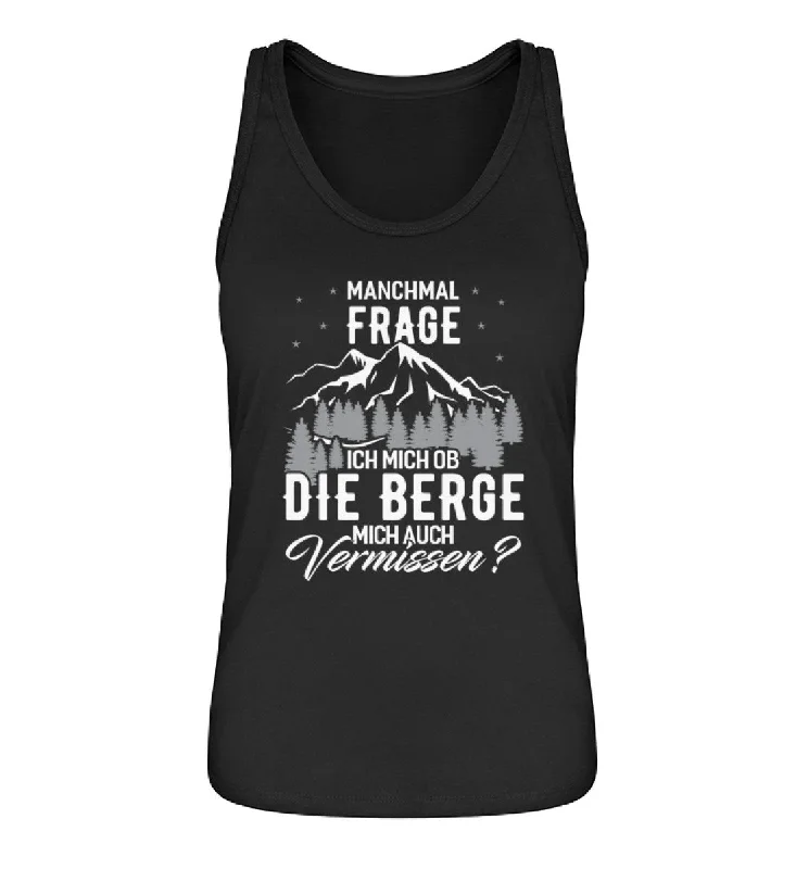 Ob die Berge mich auch vermissen - Damen Organic Tanktop spandex blend tank
