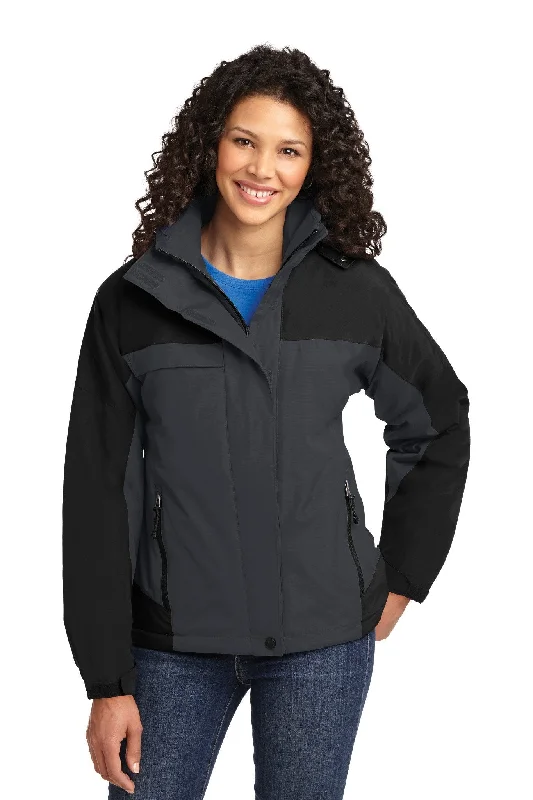 Ladies' Nootka Jacket - Graphite Satin Jacket Silk Jacket Chiffon Jacket