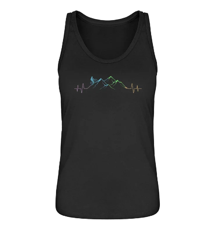 Mountainbiker auf Berg - Damen Organic Tanktop vibrant tank top