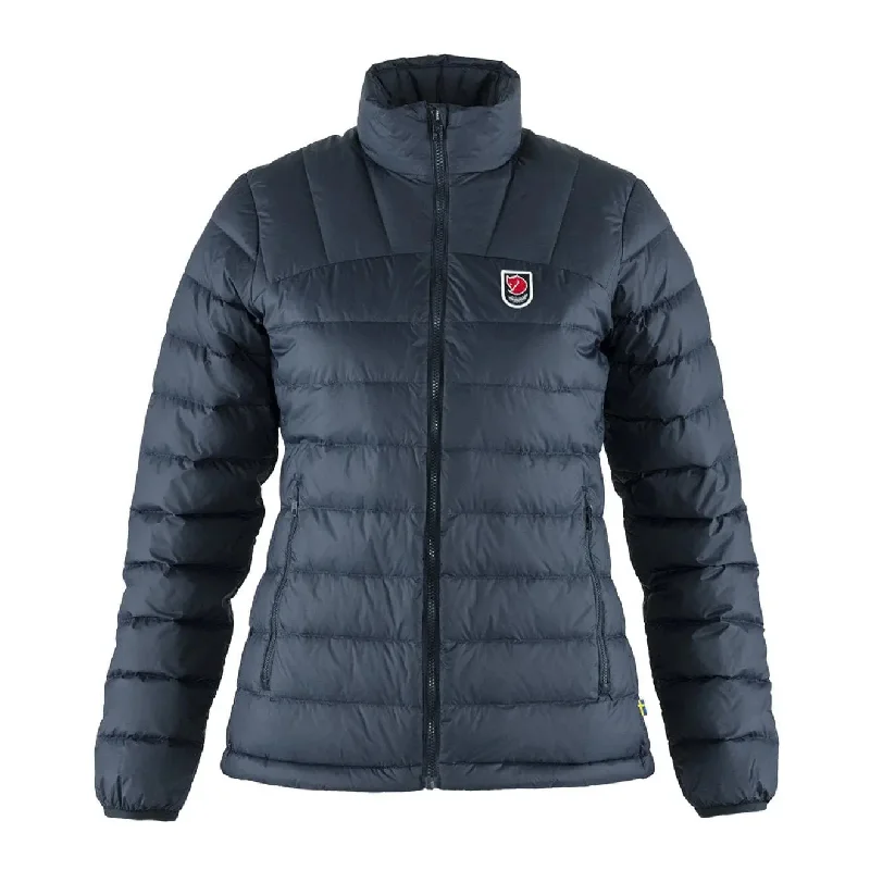 Fjallraven Womens Expedition Pack Down Jacket Navy Fleece Fabric Down Fabric Feather Fabric
