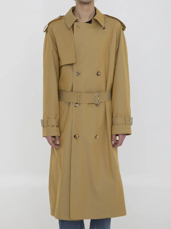 Gabardine Long Trench Coat Blouse Shirt Tunic