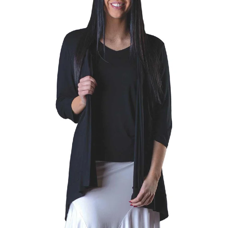 Papa Fashions Women's Bamboo Cardigan Cotton Fabric Linen Fabric Terry Fabric