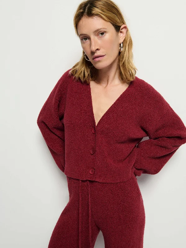 Bo Cardigan Terry Blend Velvet Blend Canvas Blend