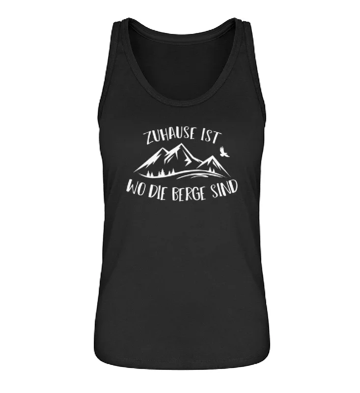 Zuhause ist wo die Berge sind - Damen Organic Tanktop seamless tank top