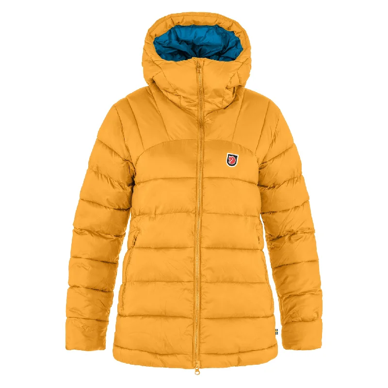 Fjallraven Womens Expedition Mid Winter Jacket Mustard Yellow / UN Blue Jacket Blazer Coat