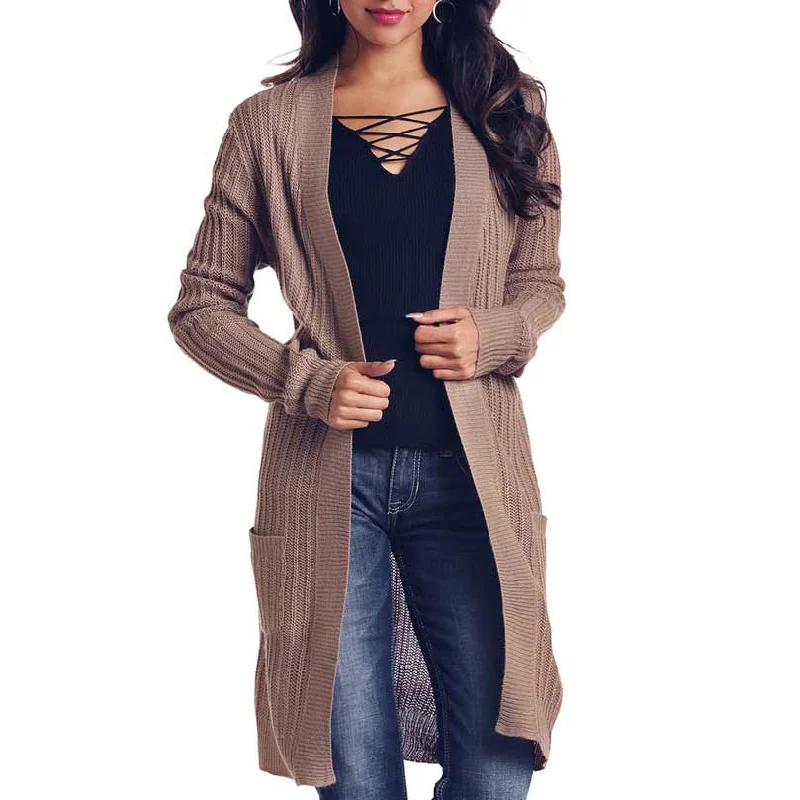 Panhandle Women's Knit Duster Cardigan Chenille Fabric Brocade Fabric Lace Fabric