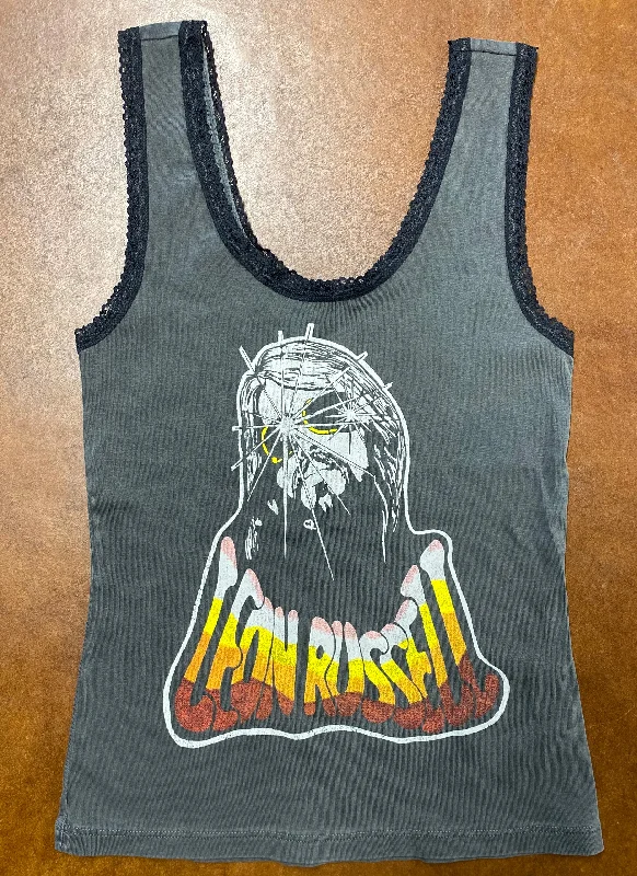 Leon Russell Sun Lace Tank soft pink tank