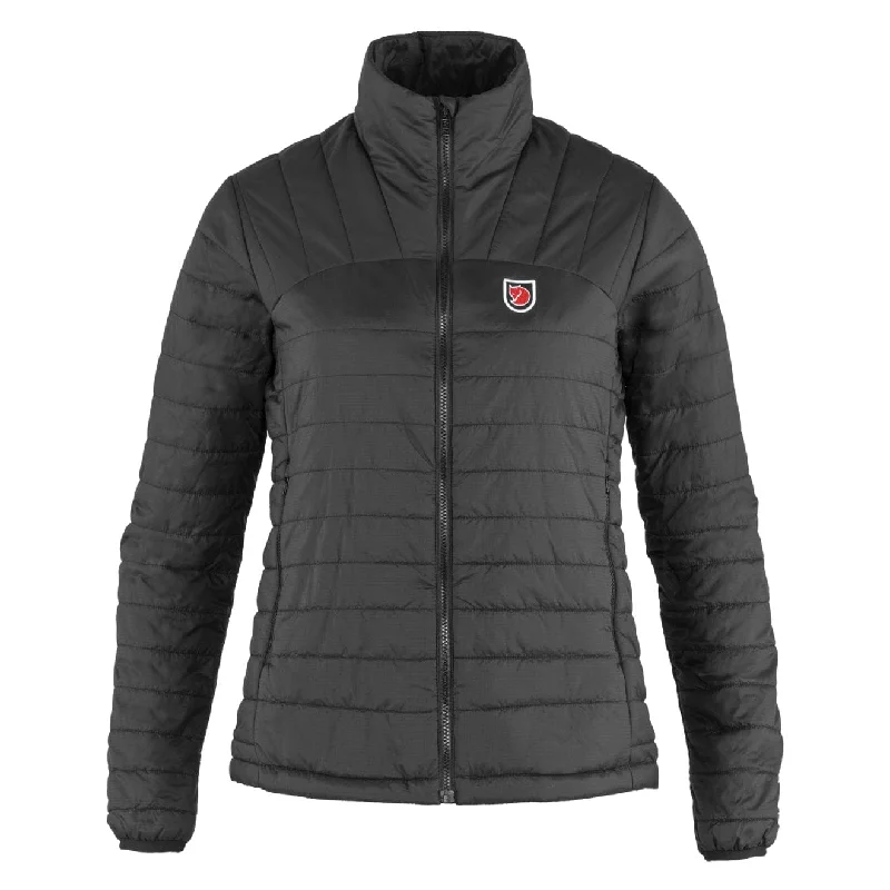 Fjallraven Womens Expedition X-Latt Jacket Black Oversized Jacket Tailored Jacket Straight Jacket