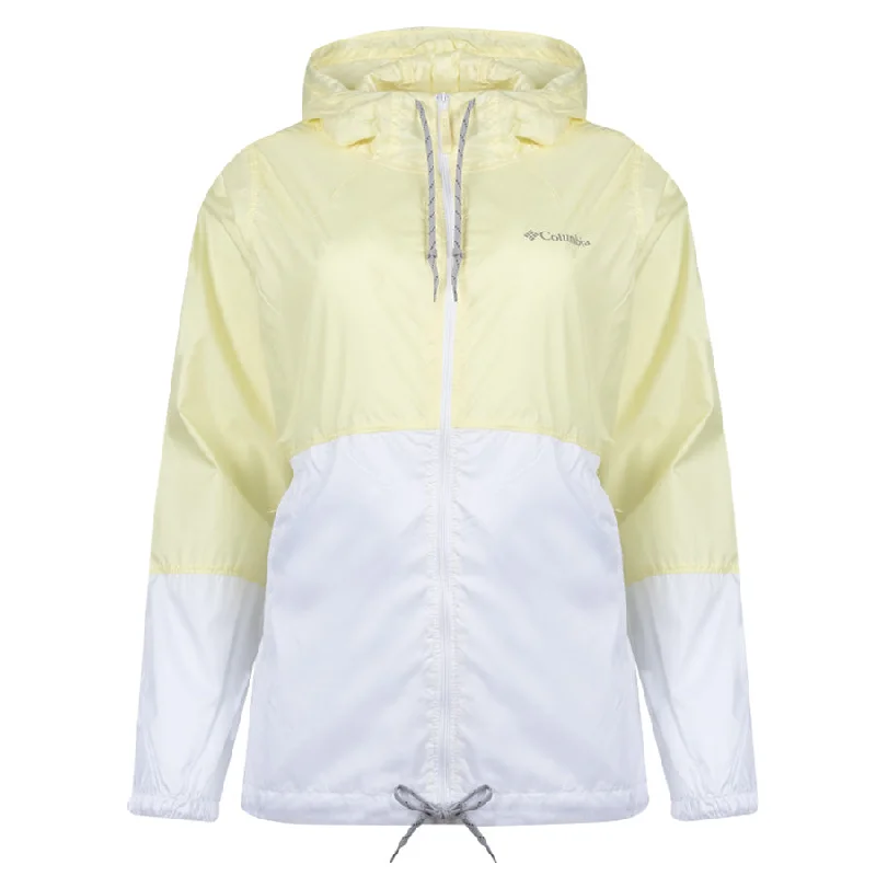 Columbia Womens Flash Forward Windbreaker Jacket Endive / White Zippered Jacket Buttoned Jacket Snapped Jacket
