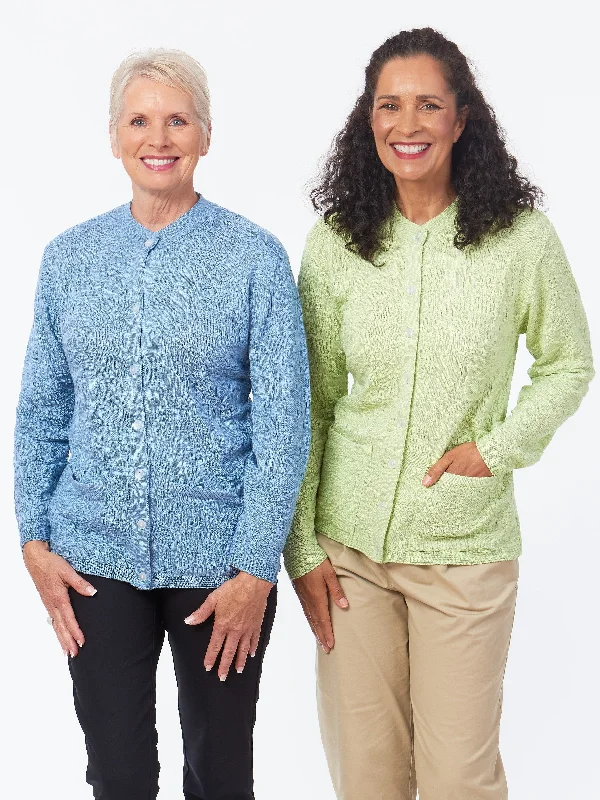 Adaptive Classic Cardigan Embroidered Appliqued Beaded
