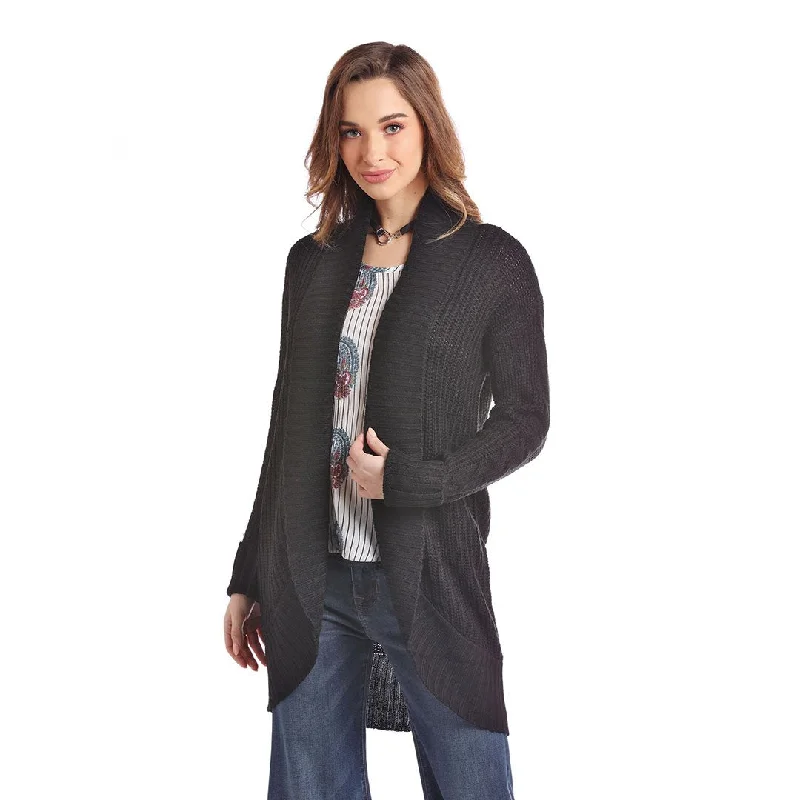 Panhandle Women's Sweater Cardigan Plaid Cardigan Polka Dot Checkered