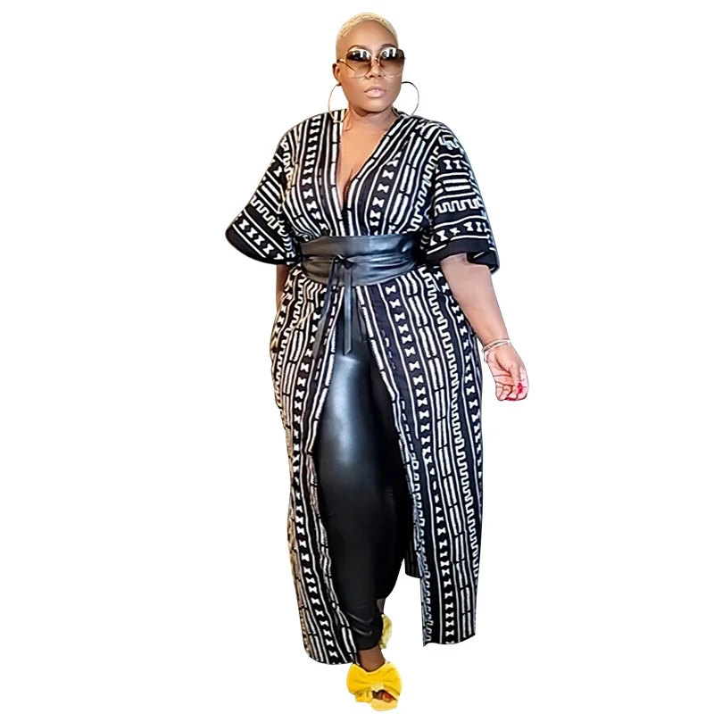 Women Simple Printed Short Sleeve Loose Cardigan Lace Up Long Coat Terry Blend Velvet Blend Canvas Blend Women Simple Printed Short Sleeve Loose Cardigan Lace Up Long Coat Terry Blend Velvet Blend Canvas Blend