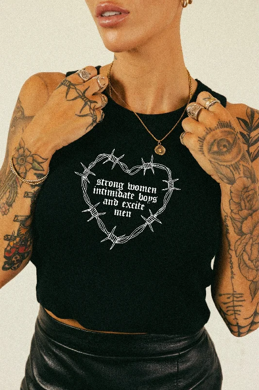 Strong Women Crop Tank gym tank top