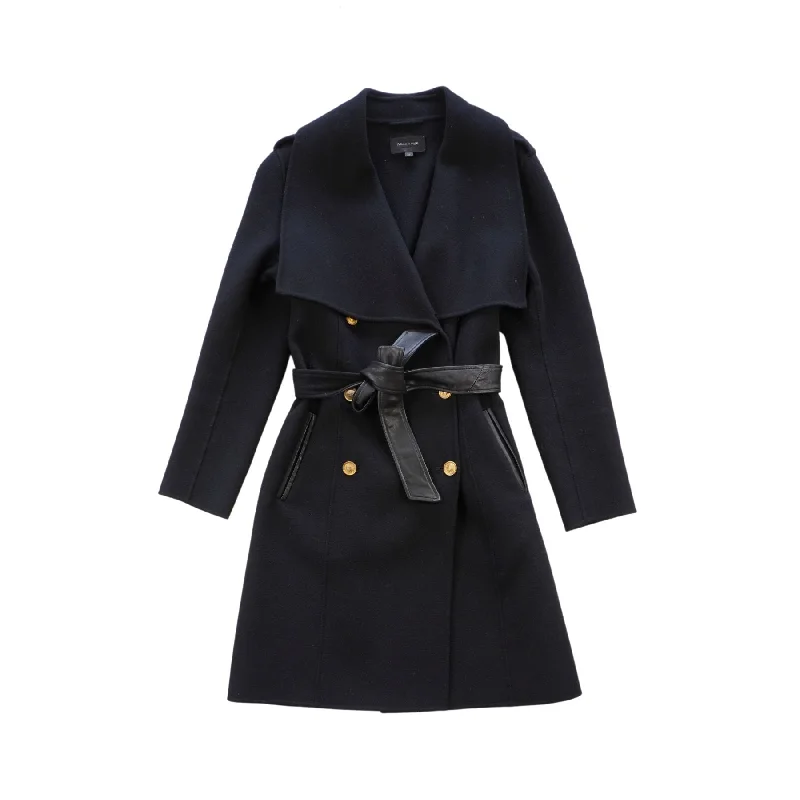 Mackage Wool Coat - Women's M Asymmetrical Diagonal princess