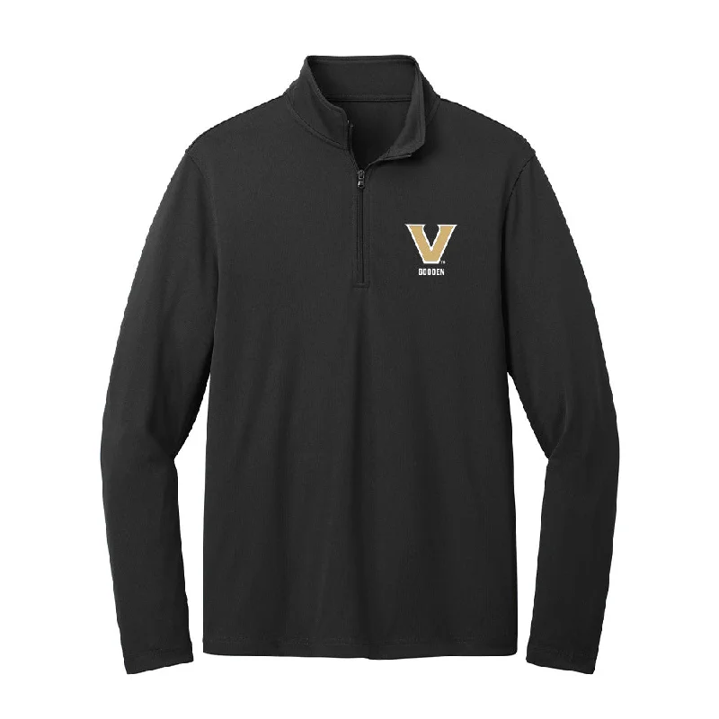 Vanderbilt - NCAA Women's Track & Field : Lena Gooden - Lightweight Quarter Zip Jacket Cotton Fabric Linen Fabric Terry Fabric