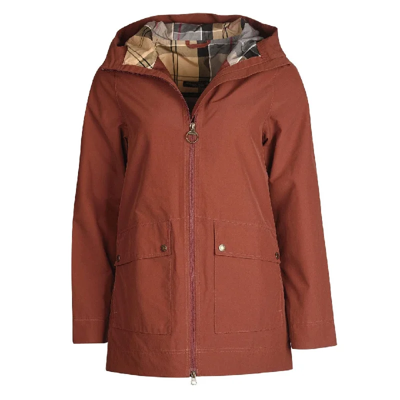 Barbour Womens Armeria Jacket Spice / Dress Tiered Jacket Buttoned Jacket Zippered Jacket