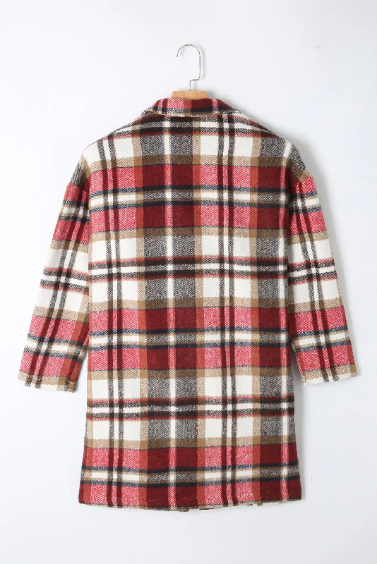 Autumn Plaid Coat Plaid Tartan Floral