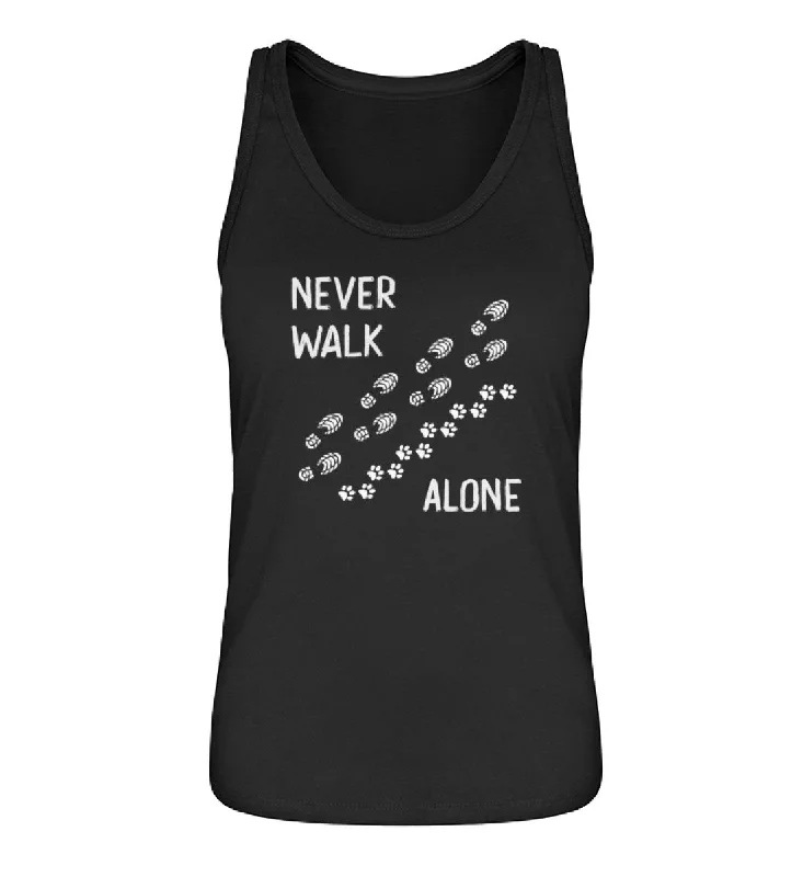 Never walk alone - Damen Organic Tanktop athletic tank top