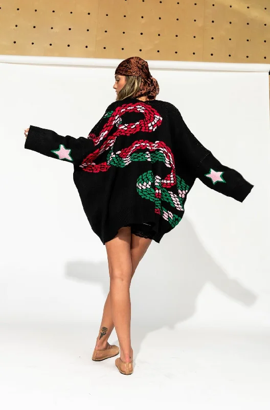 Look What You Made Me Do Oversized Snake Cardigan *RESTOCKED* Cable Knit Ribbed Knit Lace Knit Look What You Made Me Do Oversized Snake Cardigan *RESTOCKED* Cable Knit Ribbed Knit Lace Knit