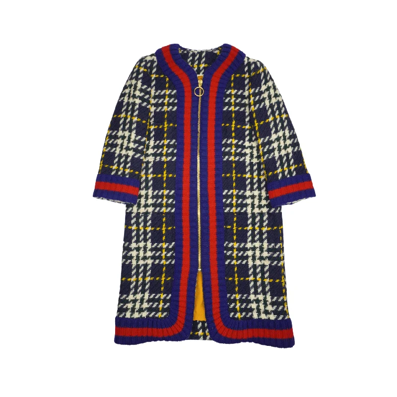 Gucci Coat - Women's 40 Asymmetrical Collar Hooded Zippered