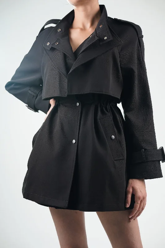 Nightfall Short Trench Coat A-Line Ball Gown Mermaid