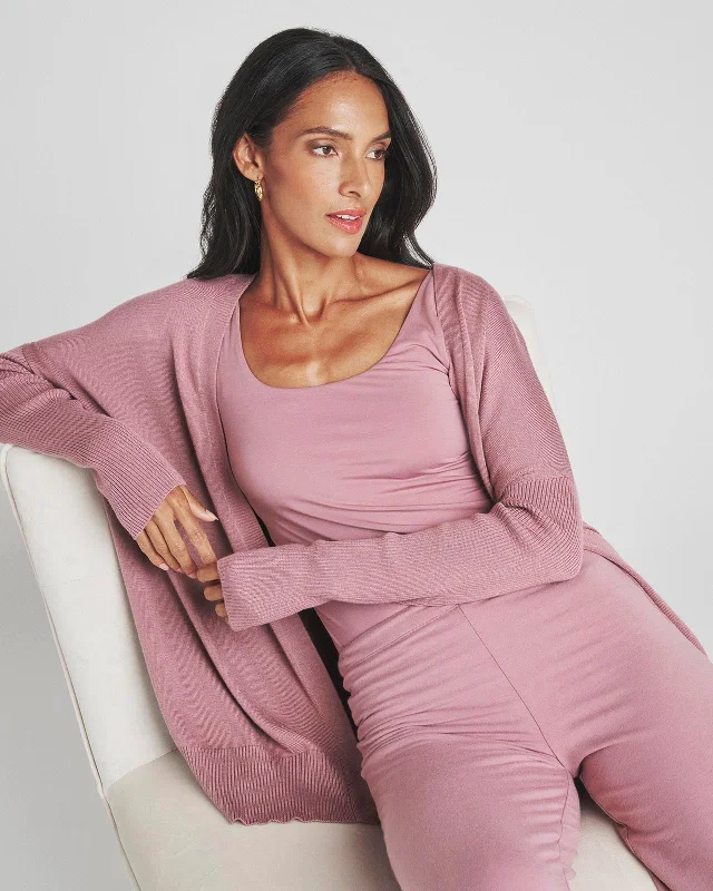 Loopknit LYR Open Cardigan Crew Neck V-Neck Turtle Neck