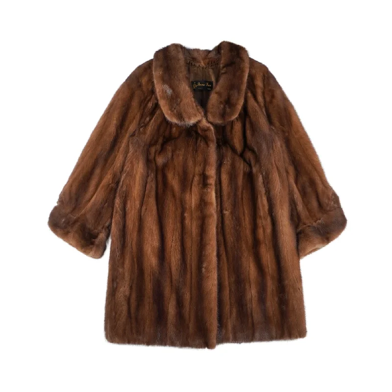 Roma Furs Mink Fur Coat - Women's M Stole Shawl Scarf