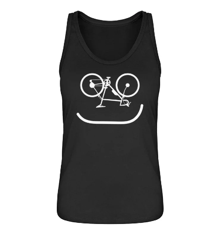 Fahrrad Emoji - Damen Organic Tanktop off shoulder tank