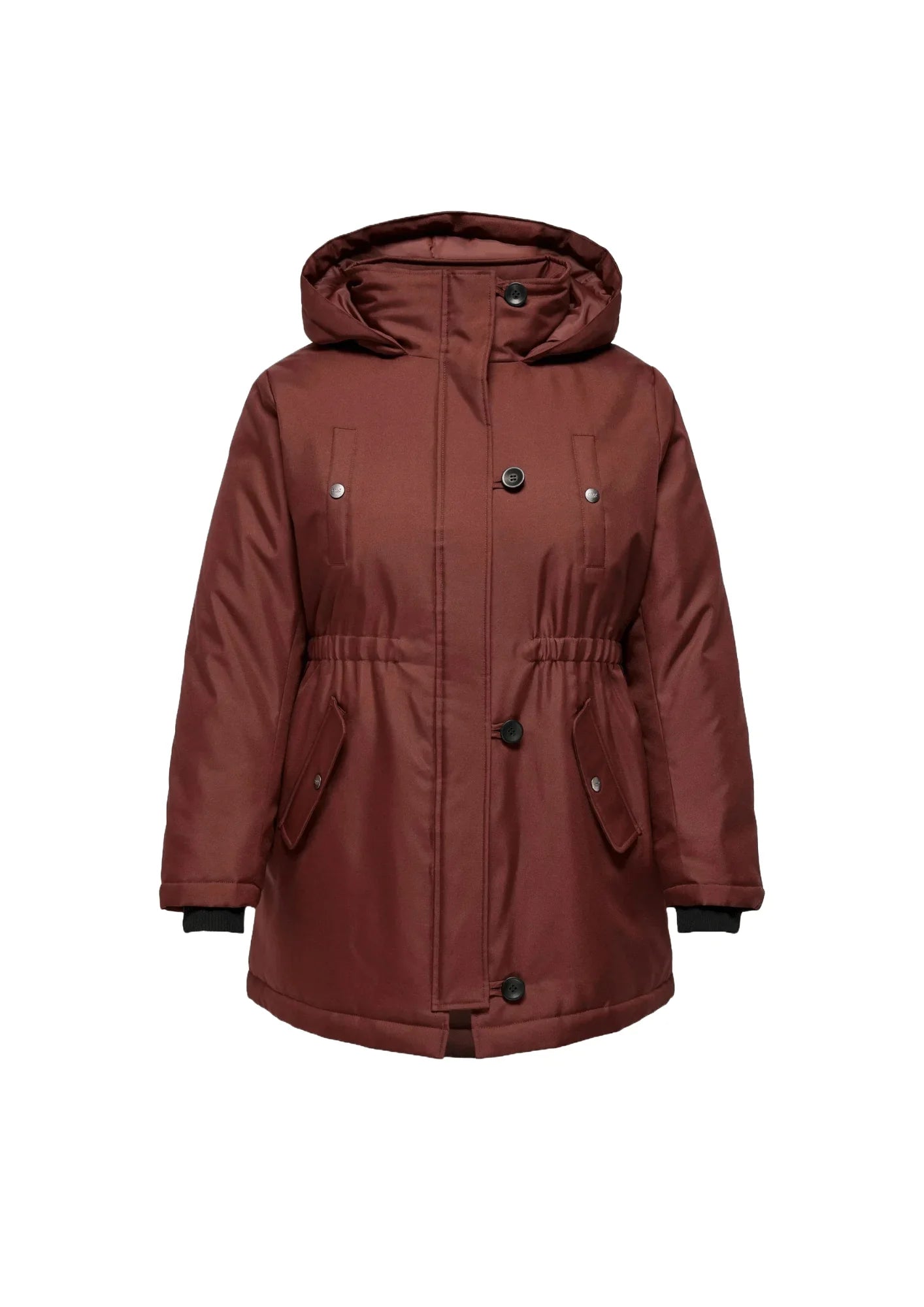 BURGUNDY WINTER COAT Striped Polka Dot Floral