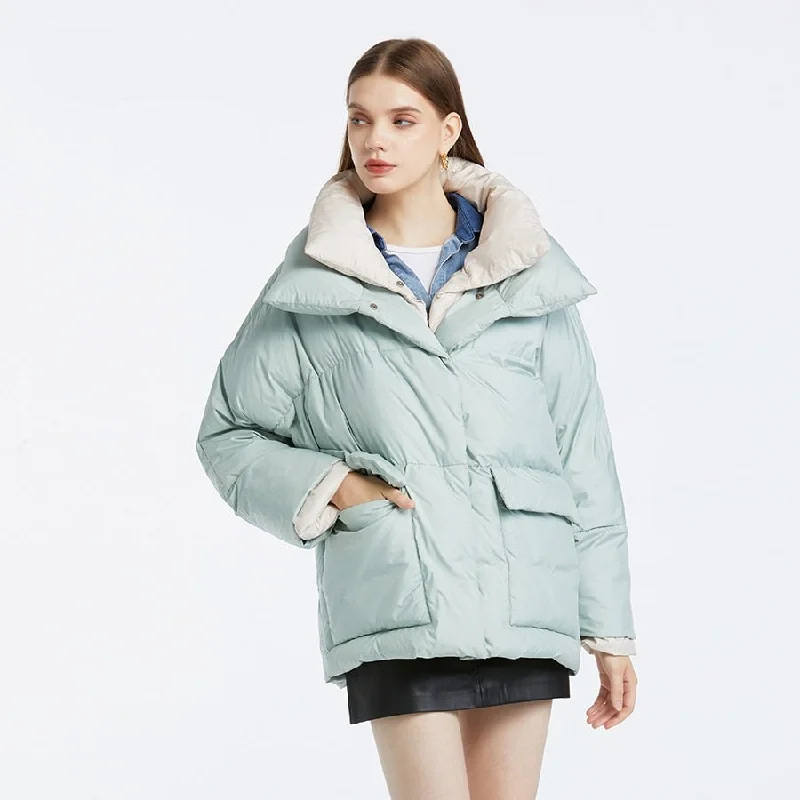 Doubelle - Double Collar Coat Fitted Loose Oversized