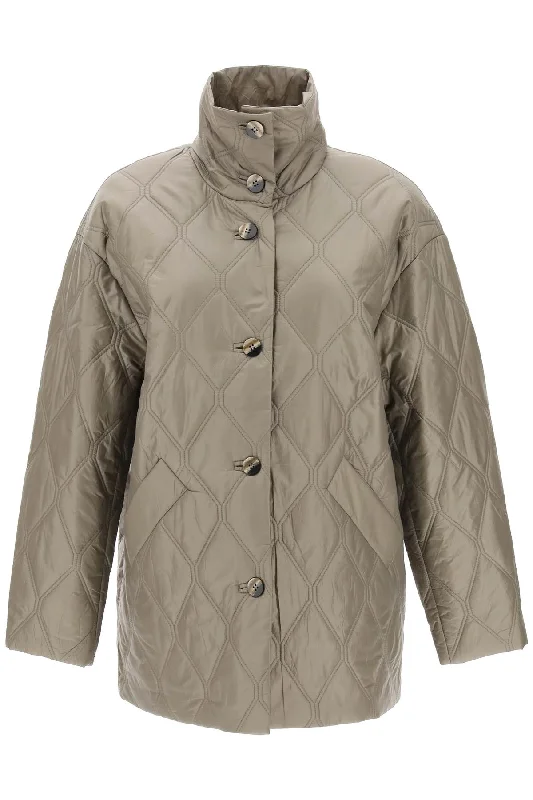 Quilted Oversized Coat Cardigan Sweater Pullover