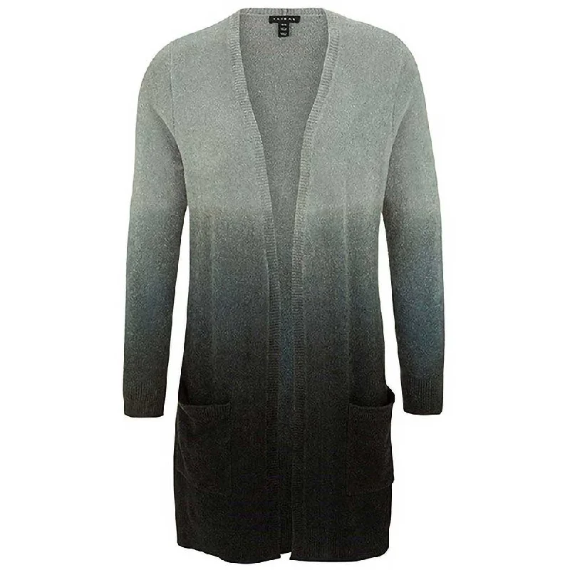 Tribal Women's Ombre Cardigan Wool Fabric Cashmere Fabric Tweed Fabric