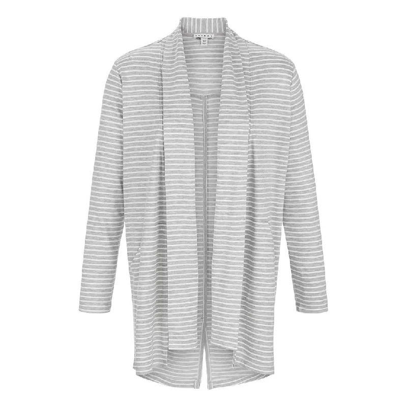 Tribal Women's Striped Cardigan Terry Blend Velvet Blend Canvas Blend
