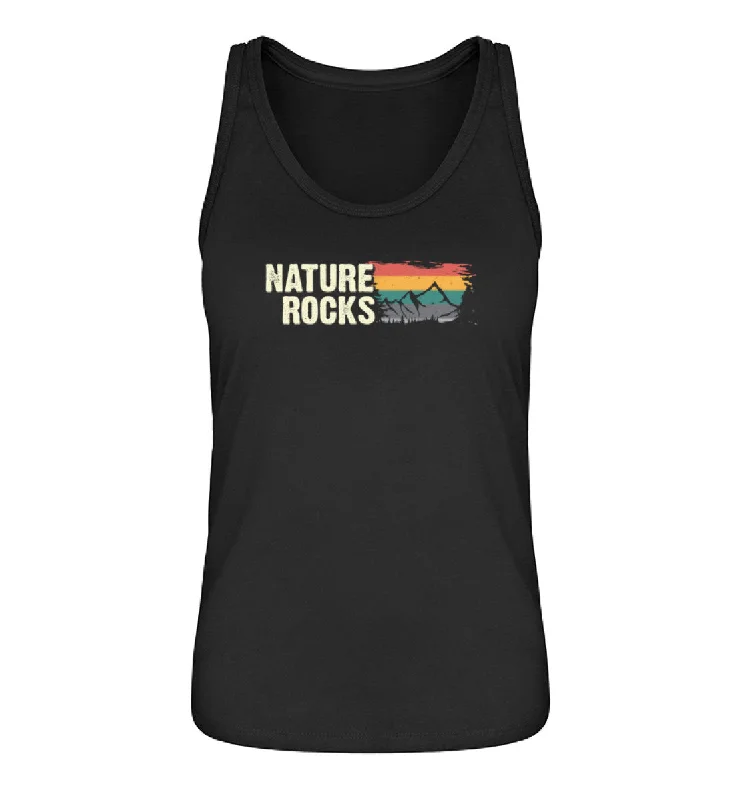 Nature Rocks - Damen Organic Tanktop cropped tank top