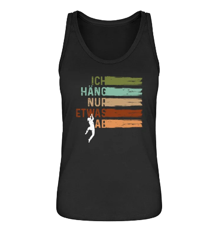 Ich häng nur etwas ab - Damen Organic Tanktop floral tank top