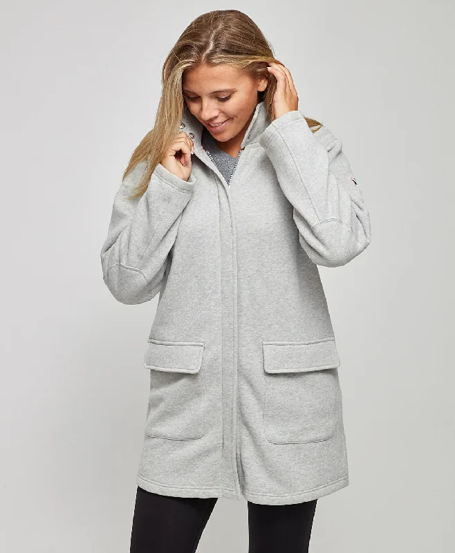 Ladies Maris Car Coat Wool Cashmere Tweed