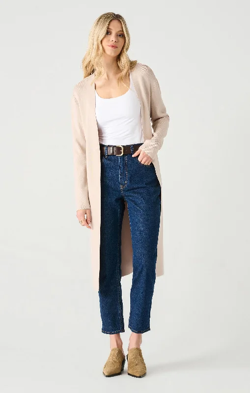 Longline Open Cardigan (Dex) Wool Cardigan Cotton Cardigan Cashmere Cardigan