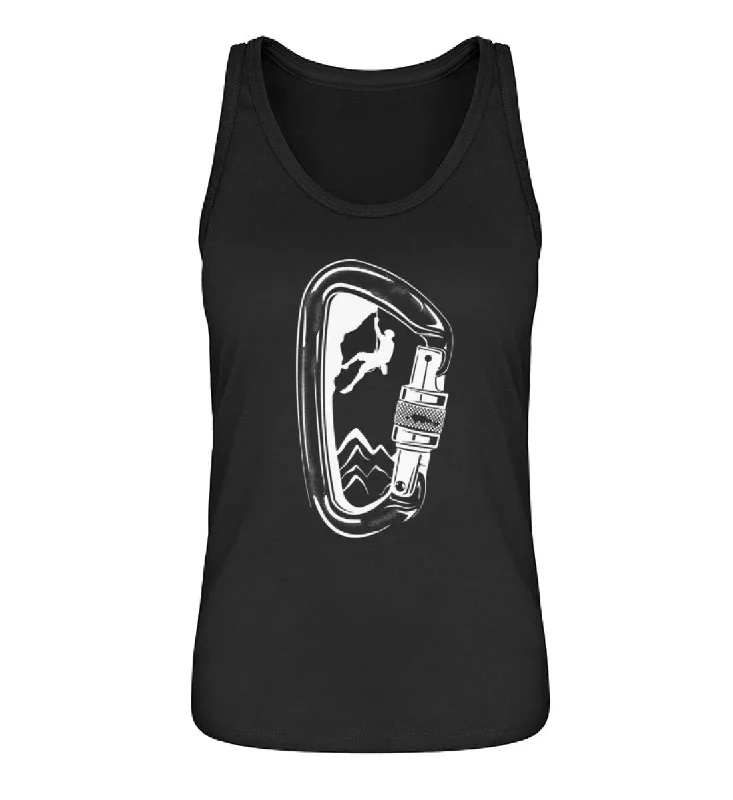 Bergsteigen im Karabiner - Damen Organic Tanktop fashionable tank top