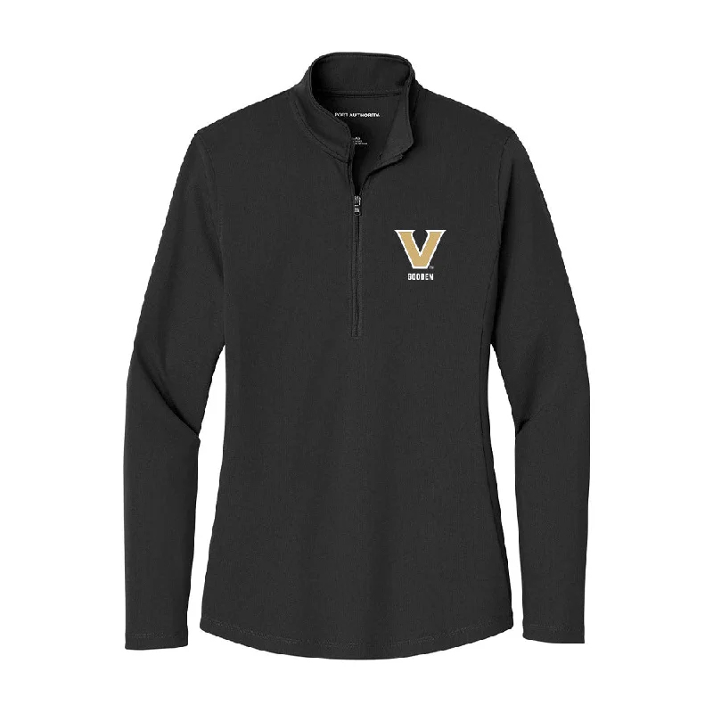 Vanderbilt - NCAA Women's Track & Field : Lena Gooden - Women's Lightweight Quarter Zip Jacket Wool Fabric Cashmere Fabric Tweed Fabric