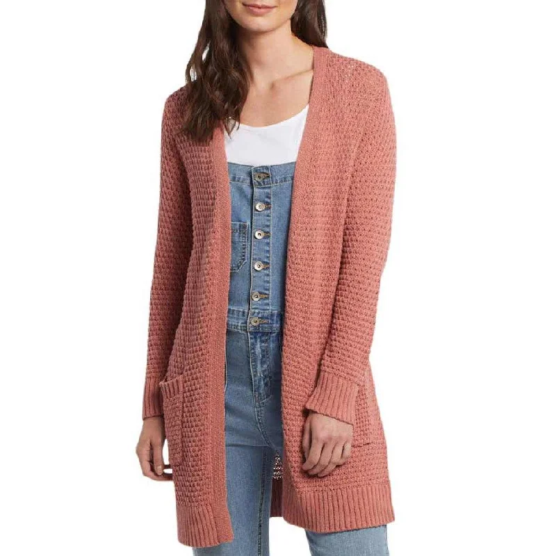 Tribal Women's Open Front Cotton Cardigan Fleece Fabric Down Fabric Feather Fabric