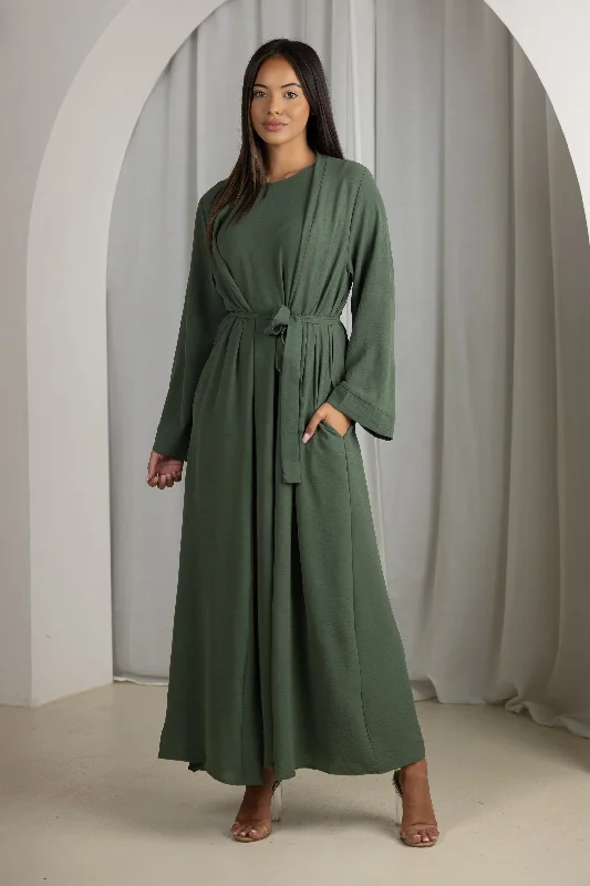Lamona Dress & Cardigan Set Chenille Brocade Lace
