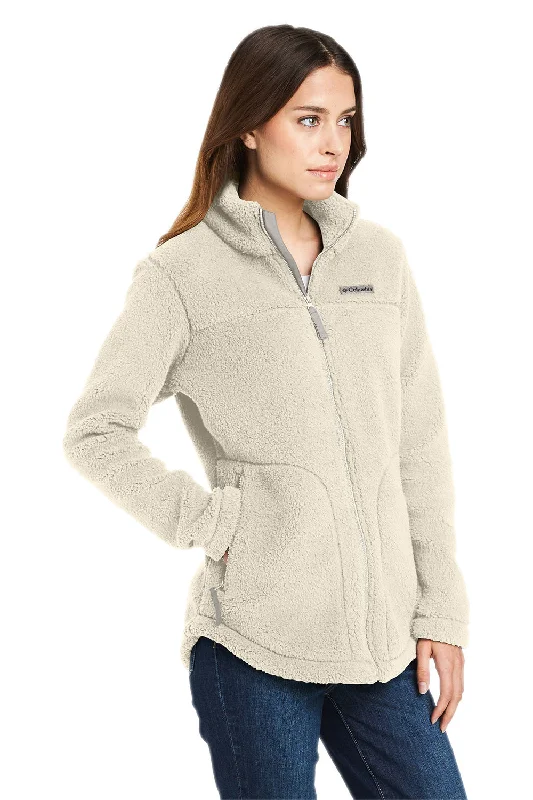 Columbia Womens West Bend Sherpa Fleece Full Zip Jacket - Chalk