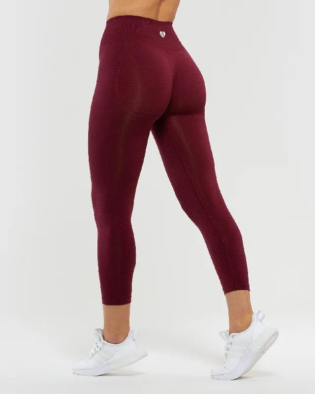 Define Scrunch Seamless 7/8 Leggings | Dark Cherry